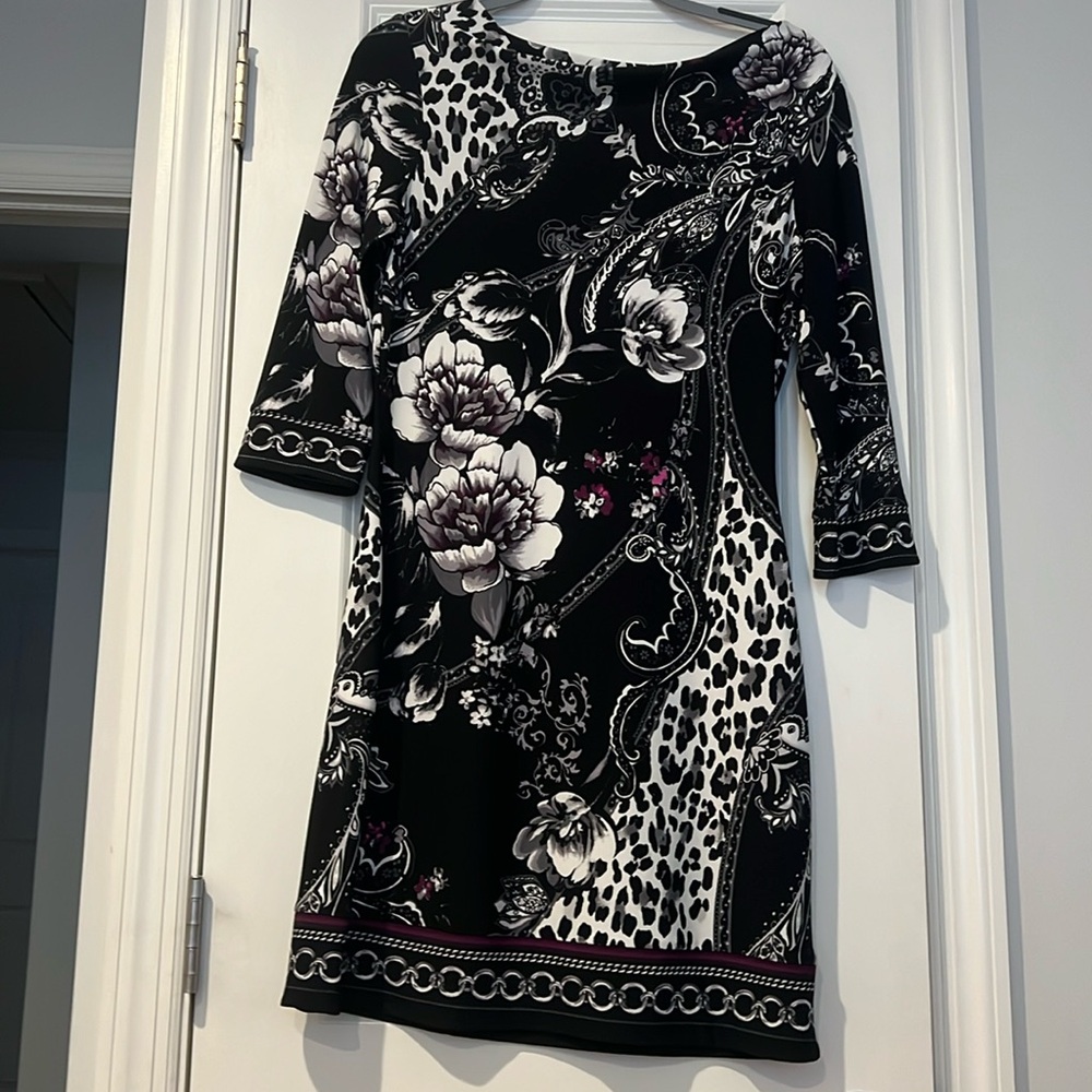 Worn Once WHBM Tunic Dress with floral detail (size S)